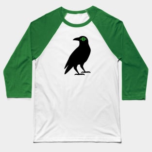 Cursed Crow - Green Baseball T-Shirt